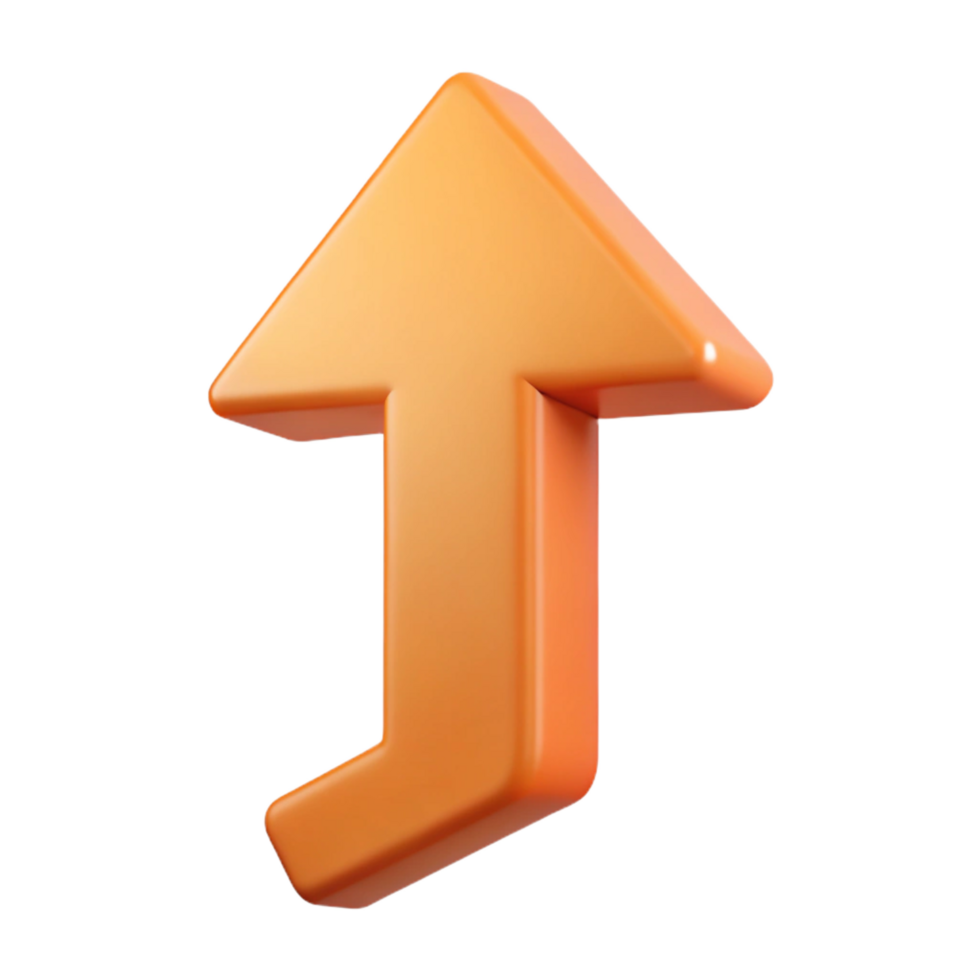 hypnotic industrial Upward arrow, symmetrical and geometric, with single-weight stroke. Flat color with Scalable Design. premium png
