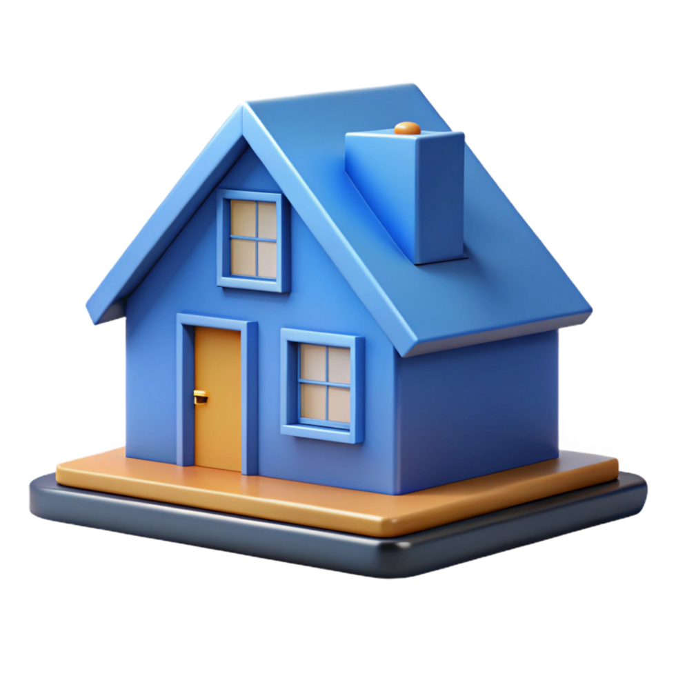 hypnotic organic Geometric blueprint of a house with clean lines and flat colors with Scalable Design. masterfully captured png