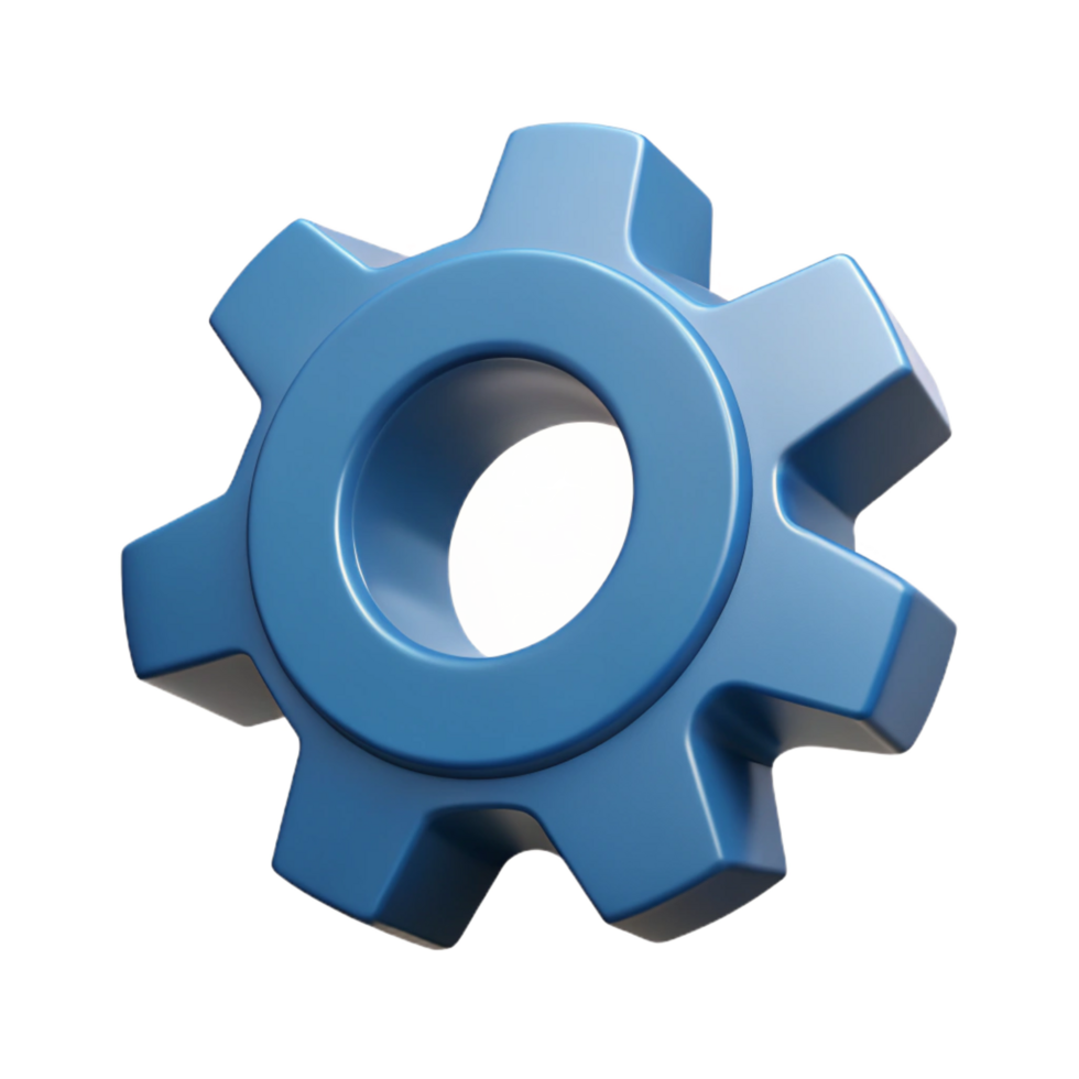 bold exquisite Minimal technical drawing of a gear with crisp edges and single-weight stroke with Scalable Design. exclusive png