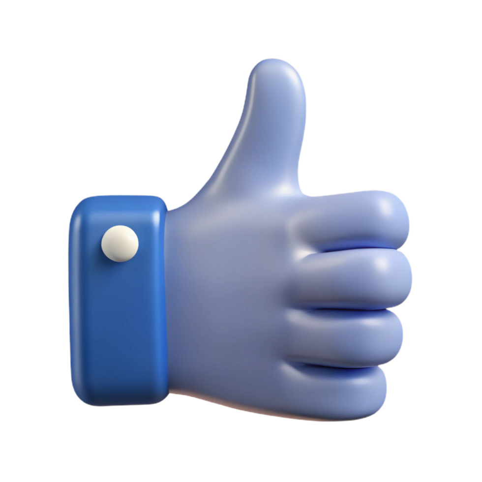 pristine inspired Thumbs up icon. Clean lines, flat color, minimal design with Scalable Design. png