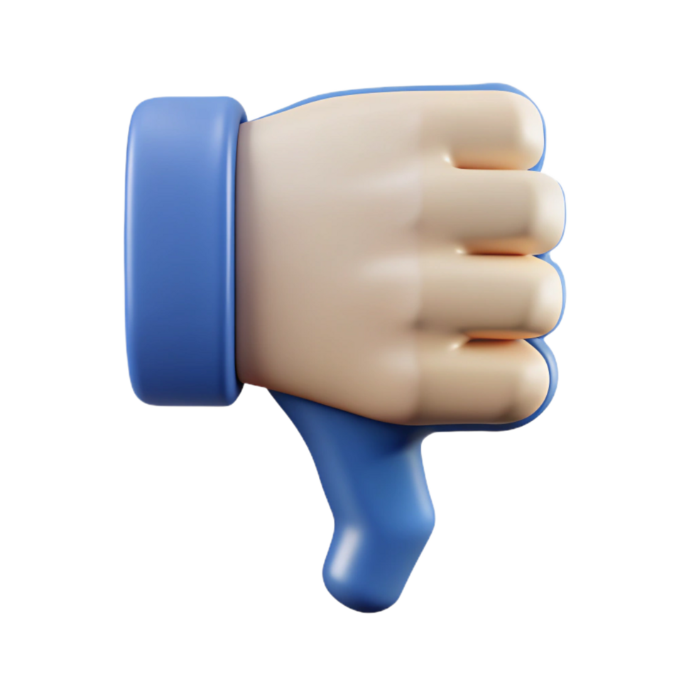 distinguished creative Thumbs down icon. Crisp edges, flat color, single-weight stroke. with Scalable Design. luxury png