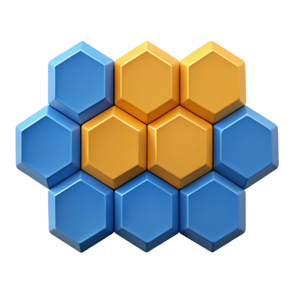 dynamic spectacular Interlocking hexagons creating a honeycomb pattern. Geometric, flat color with Scalable Design. exclusive png
