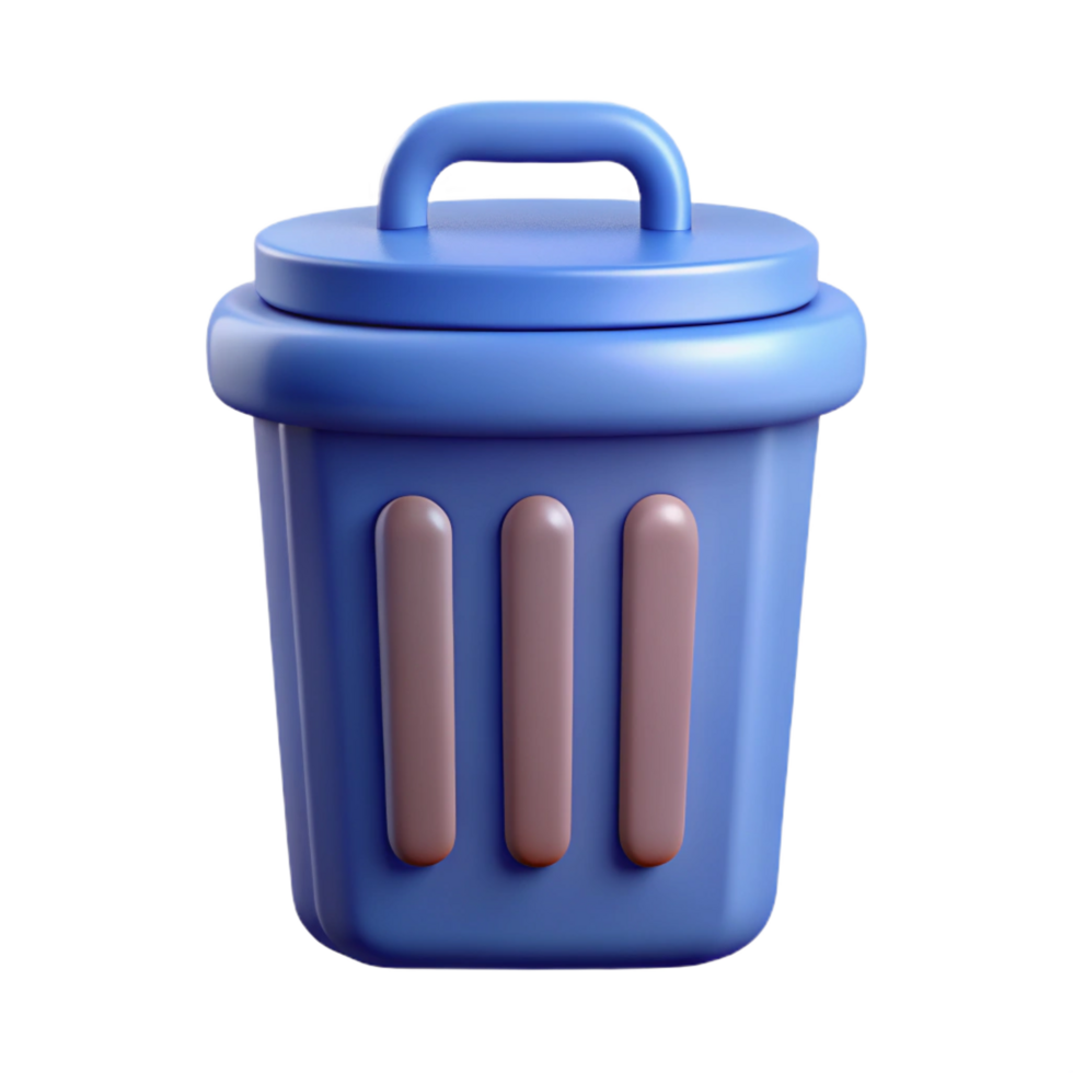 magnificent surreal Trash can icon. Clean lines, flat color, minimal design with Scalable Design. flawless png