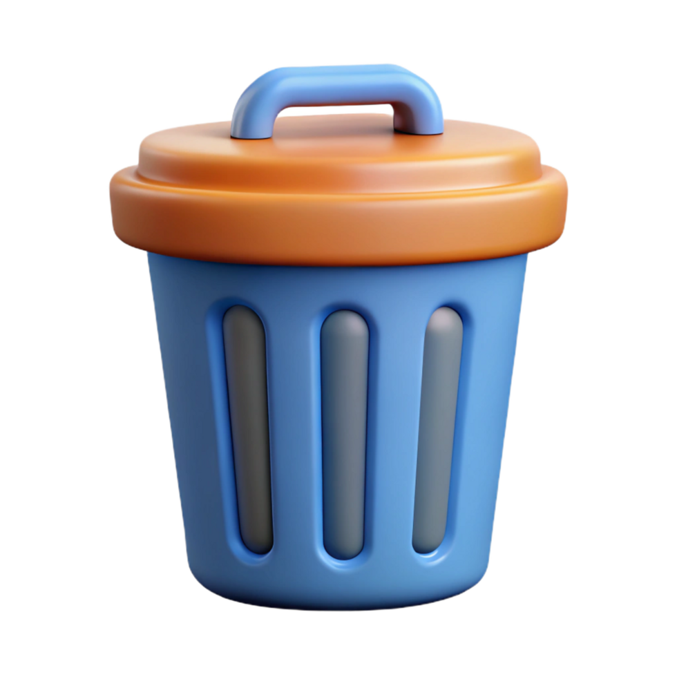 peaceful impressive Trash can icon. Clean lines, flat color, minimal design with Scalable Design. precision png