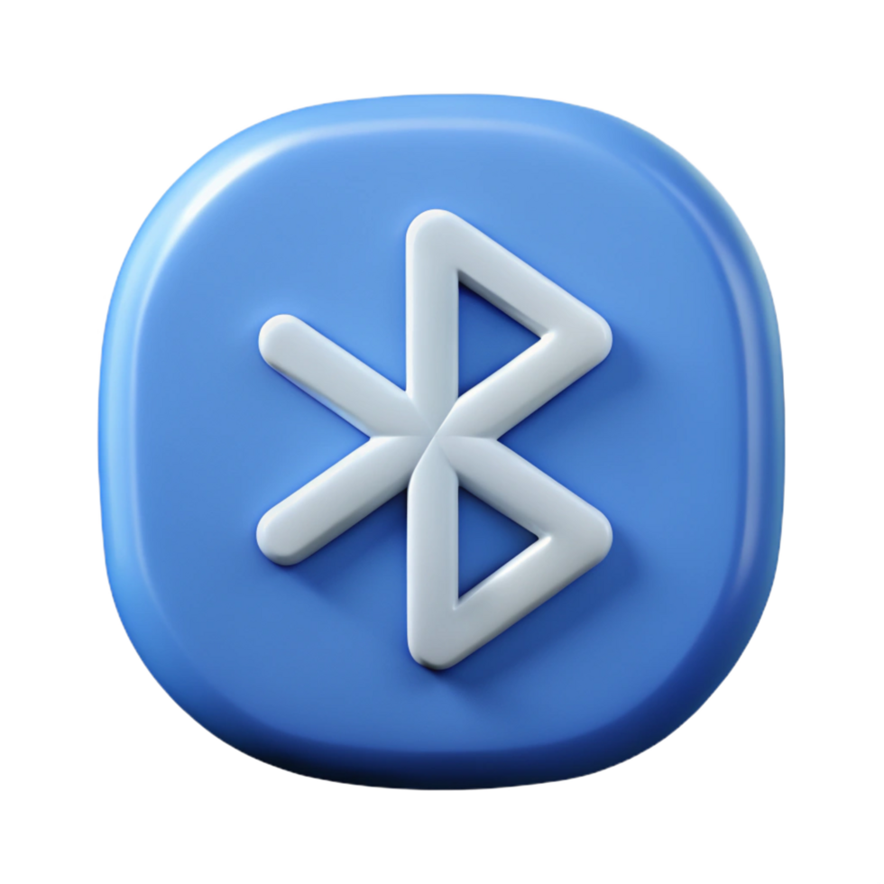 dramatic playful urban Bluetooth icon. Crisp edges, clean lines, symmetrical. Flat color with Scalable Design. authentic png