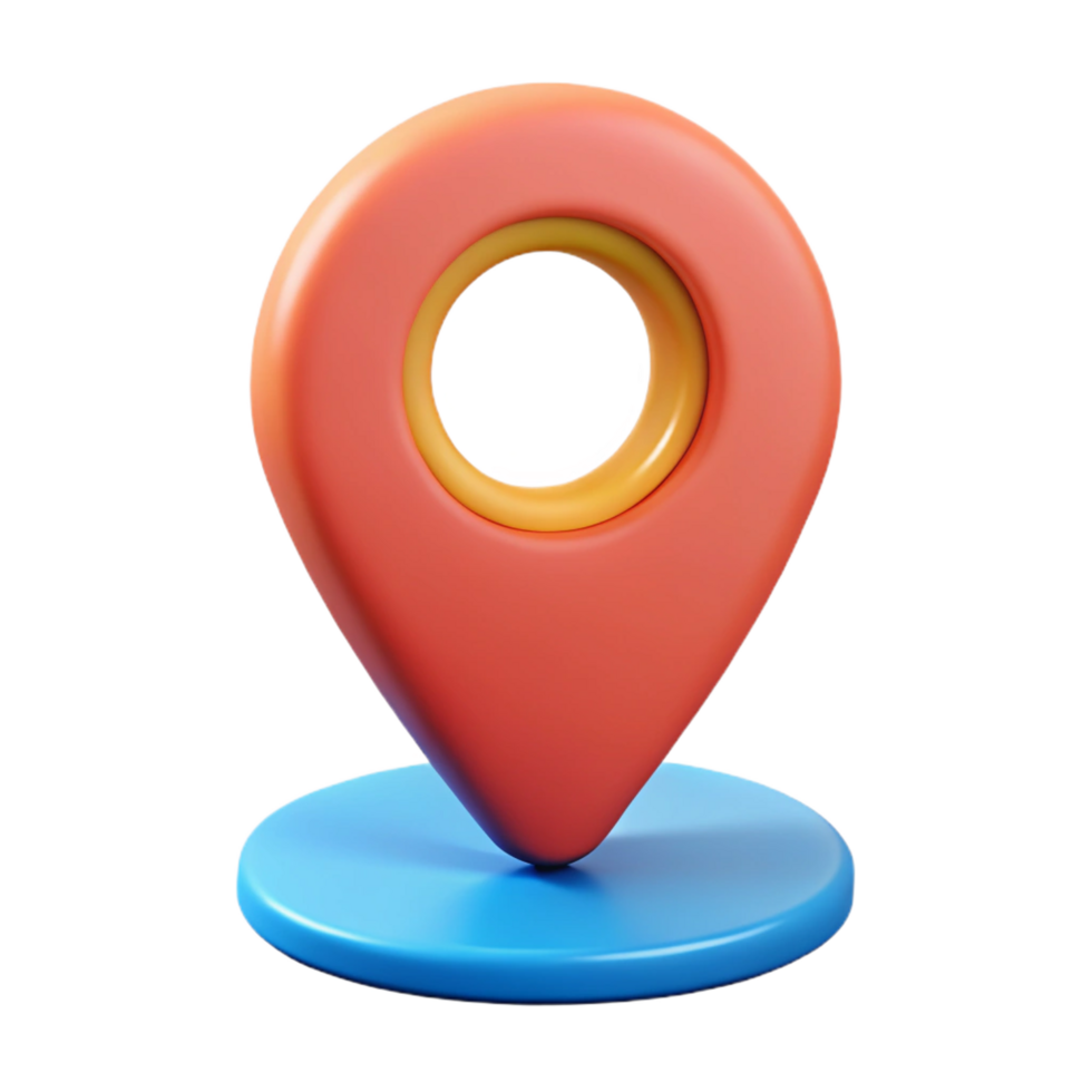 serene futuristic Location pin icon. Clean lines, flat color, minimal design with Scalable Design. genuine png