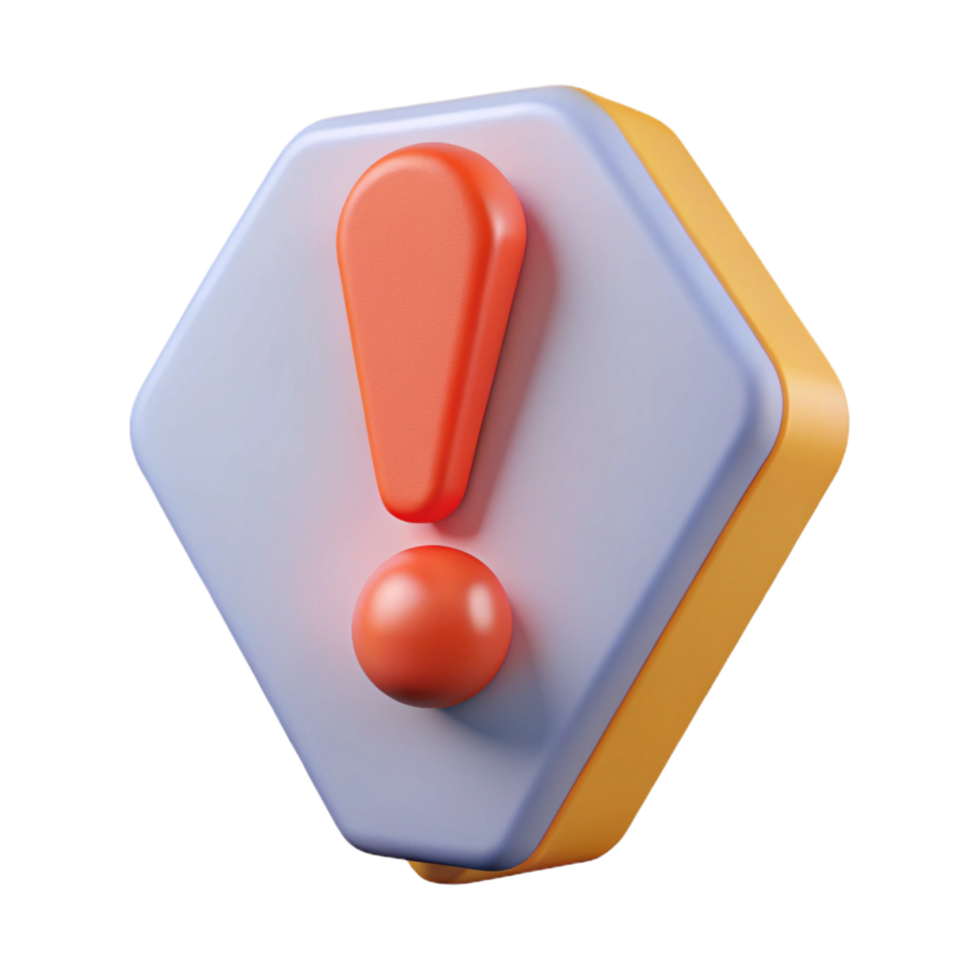 vibrant quintessential Flat color exclamation point with sharp edges and clean lines with Scalable Design. png