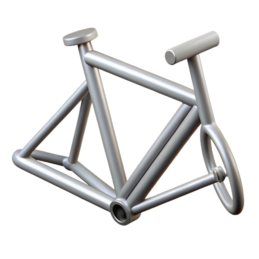enchanting energetic nordic Minimal technical drawing of a bicycle frame with crisp edges and with Scalable Design. high quality png
