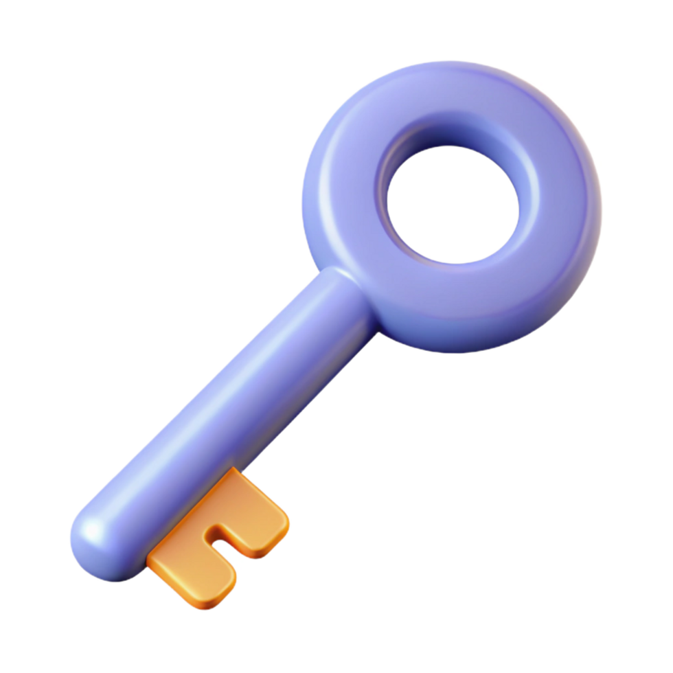 hypnotic celebrated Clean line art of a key. Flat color, minimal, with Scalable Design. png
