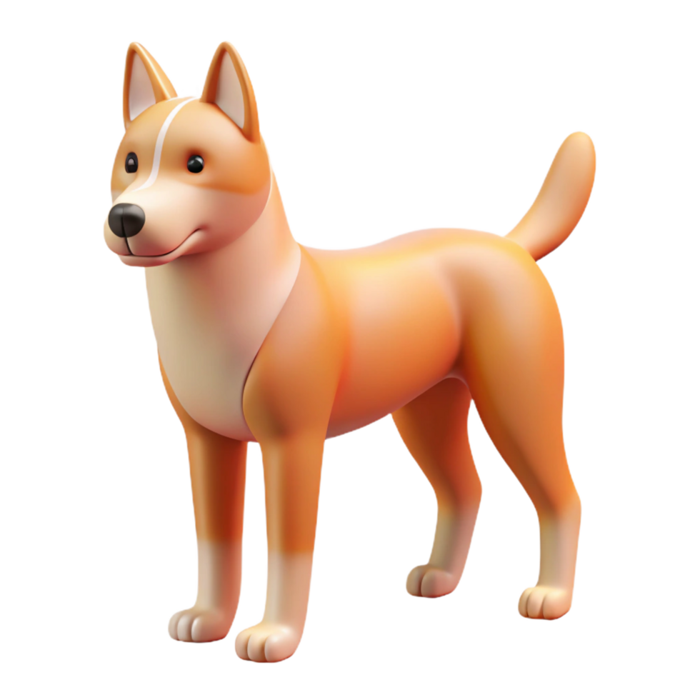 enchanting whimsical nordic Clean line art of a dog. Flat color, minimal, with Scalable Design. fine detail png