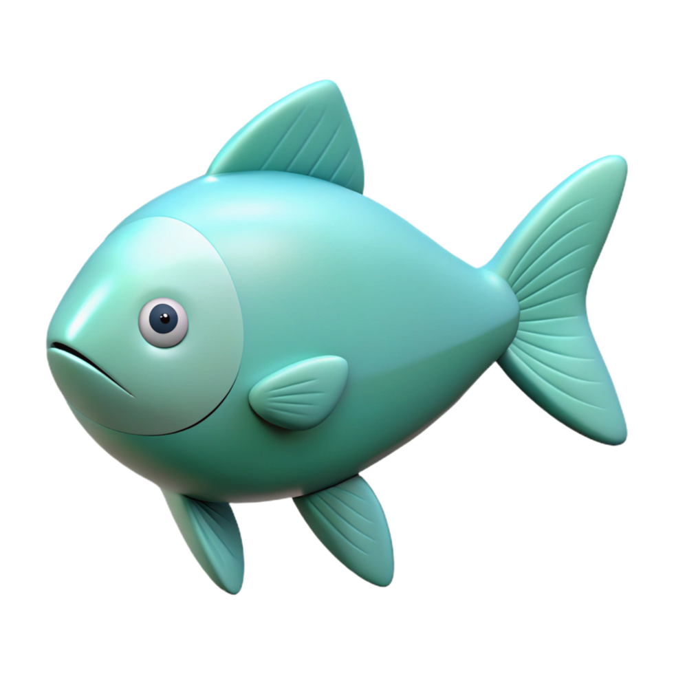 dramatic calm modern Clean line art of a fish. Flat color, minimal, with Scalable Design. artisan png