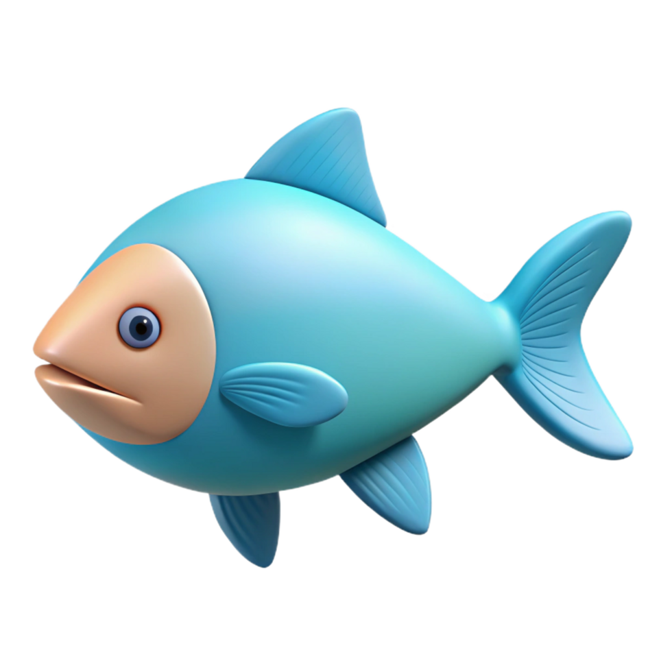 energetic immaculate Clean line art of a fish. Flat color, minimal, with Scalable Design. genuine png