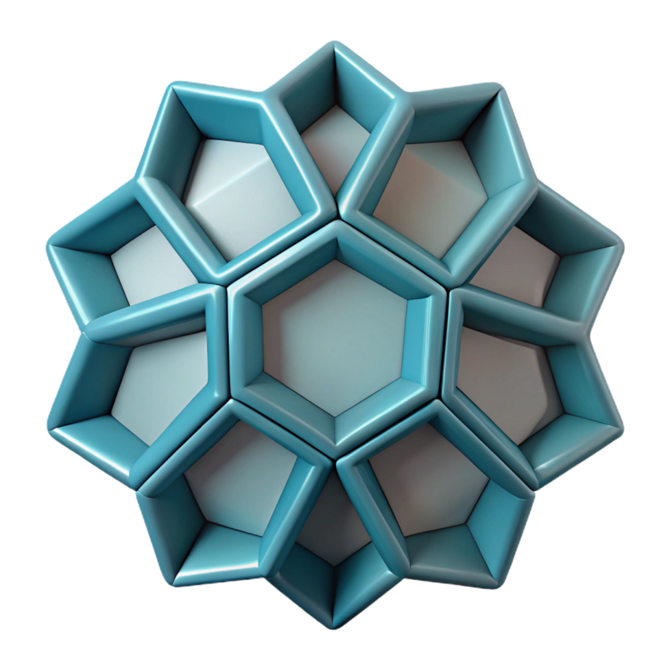 serene distinctive Tessellating pentagons, geometric, clean lines, with Scalable Design. png