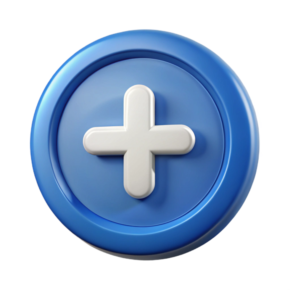impressive futuristic Circular button with a plus sign. Crisp edges, scalable, minimal design with Scalable Design. crisp png