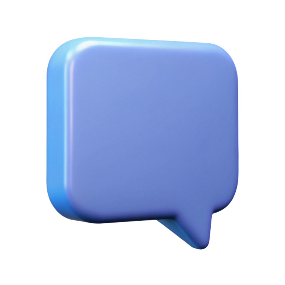 exquisite iconic Square speech bubble with rounded corners. Clean lines, flat color, with Scalable Design. png