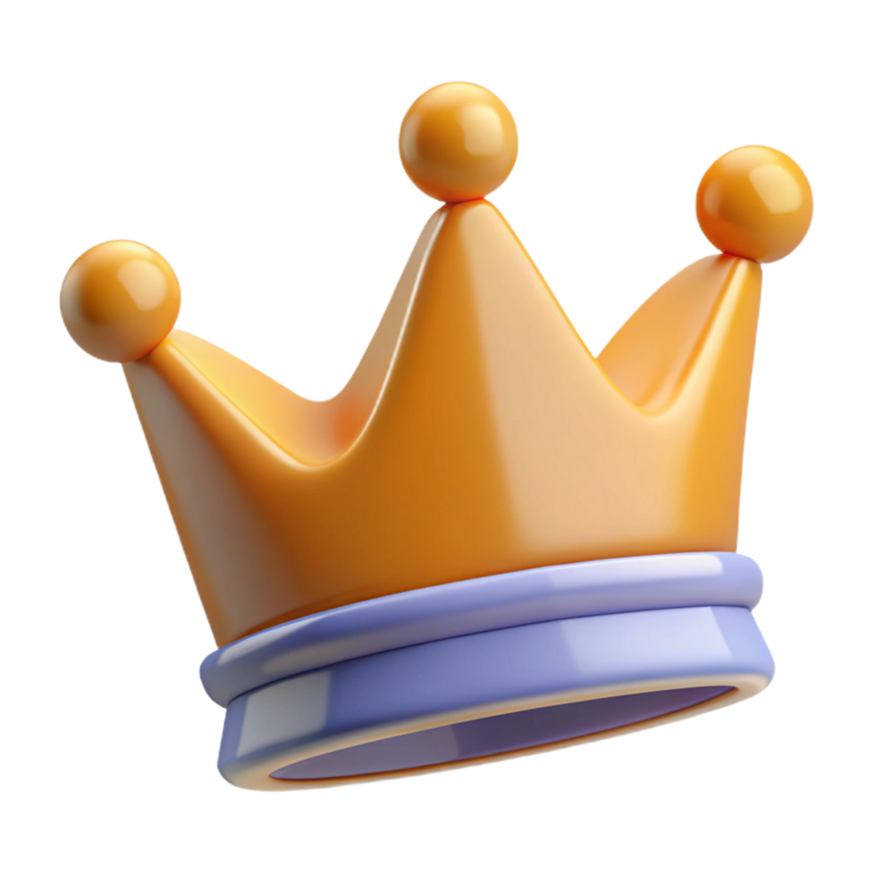 impressive calm art deco Simple crown with five points. Symmetrical, clean lines, flat color with Scalable Design. artisan png