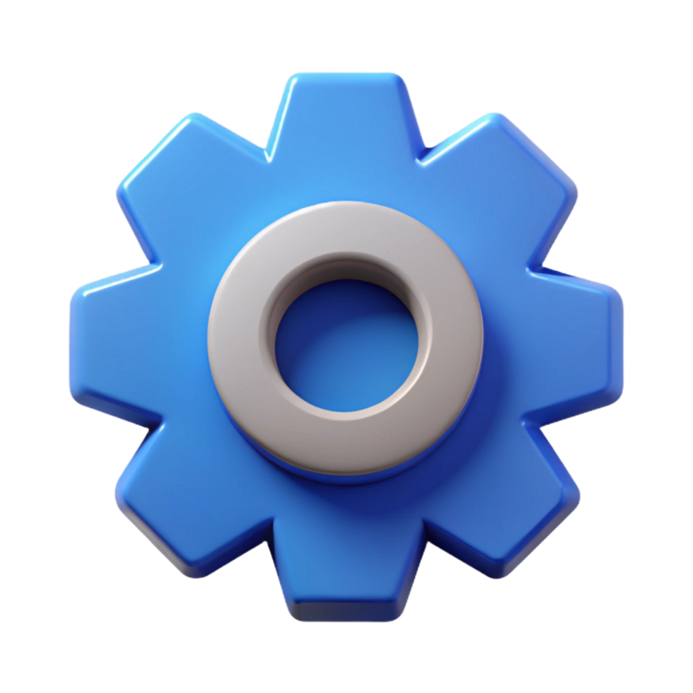 dazzling dynamic classic Scalable icon of a settings cog. Single-weight stroke, geometric design with Scalable Design. precision png