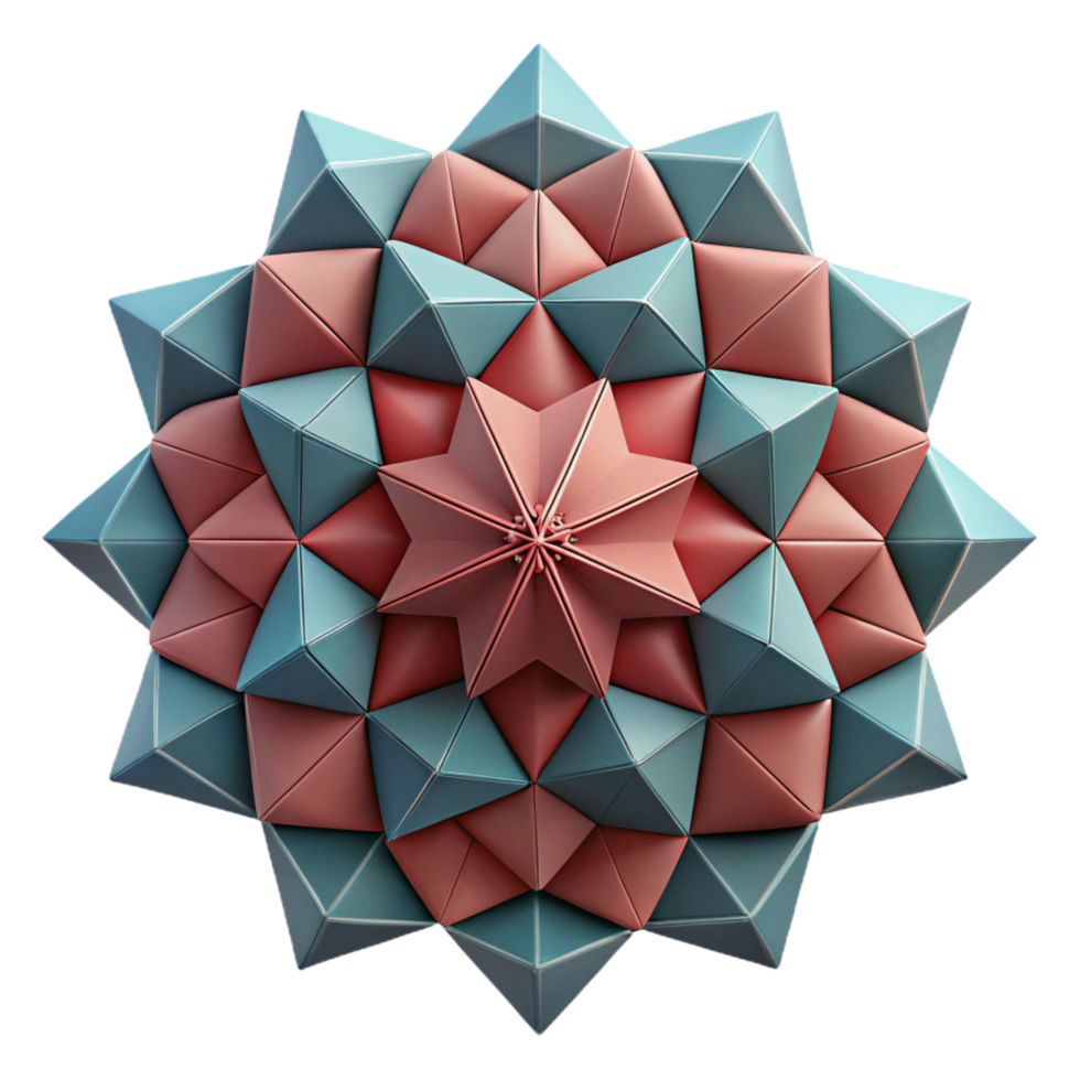 dazzling rare Geometric mosaic pattern, sharp edges, flat color, symmetrical with Scalable Design. png