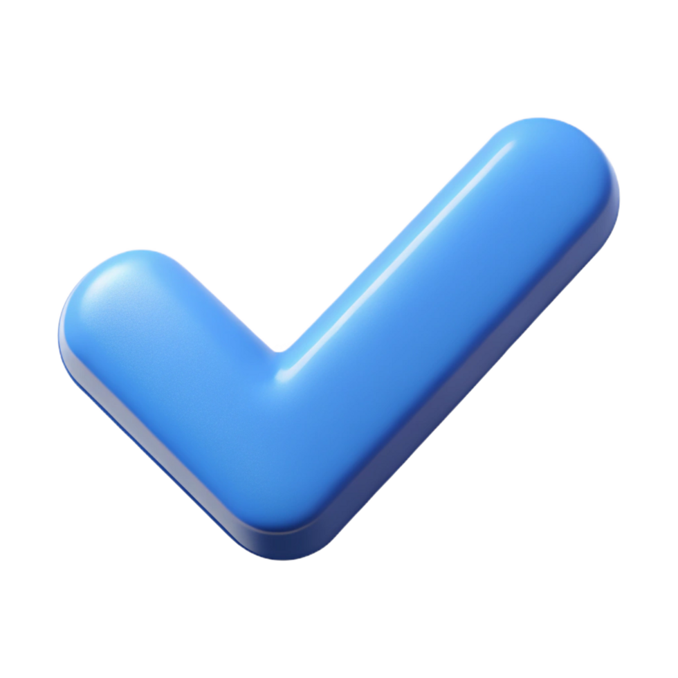 majestic quintessential Clean lines icon of a checkmark. Flat color, crisp edges, minimal with Scalable Design. png