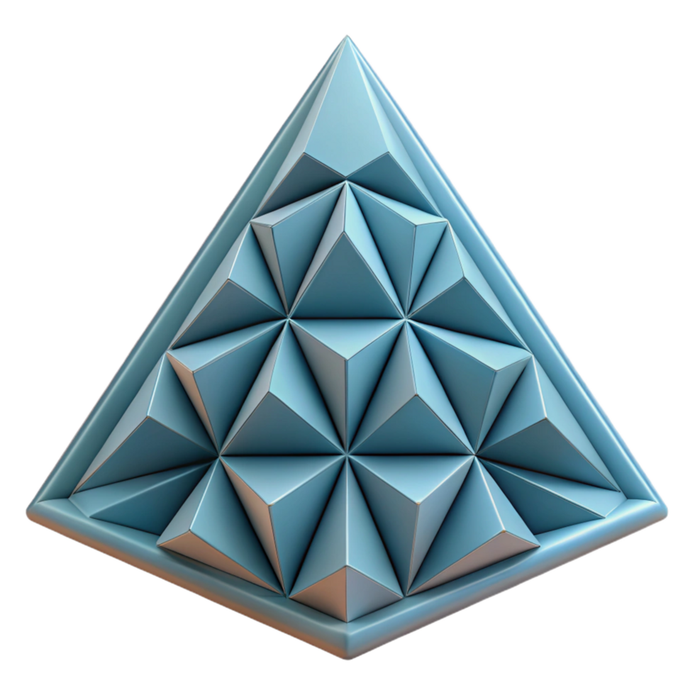 splendid contemporary Geometric triangle tessellation, flat color, sharp edges, symmetrical with Scalable Design. precision png
