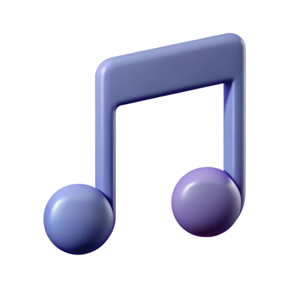 beautiful passionate contemporary Music note pictogram. Single-weight stroke, symmetrical, minimal with Scalable Design. 8K png