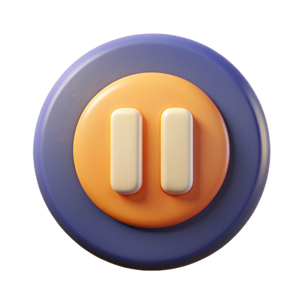 captivating distinctive Pause button pictogram. Flat color, scalable, single-weight stroke with Scalable Design. png