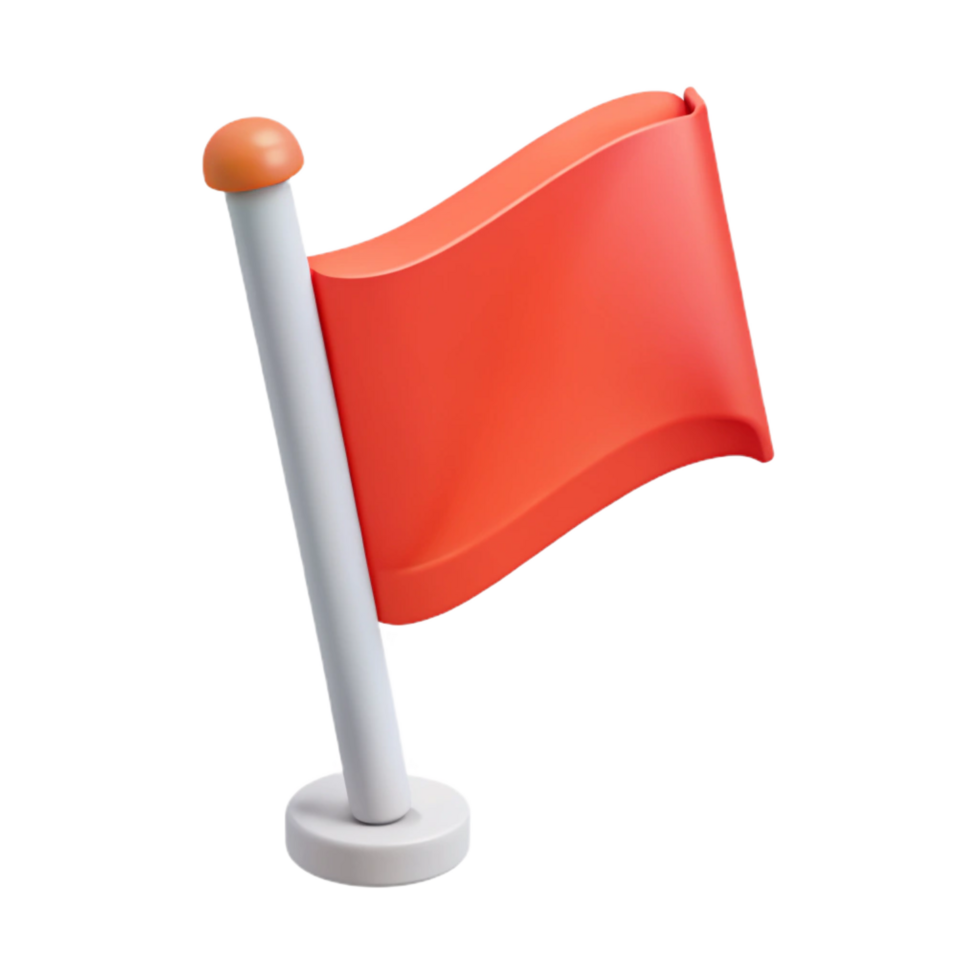 impressive contemporary Flag pictogram. Flat color, crisp edges, minimal design with Scalable Design. luxury png