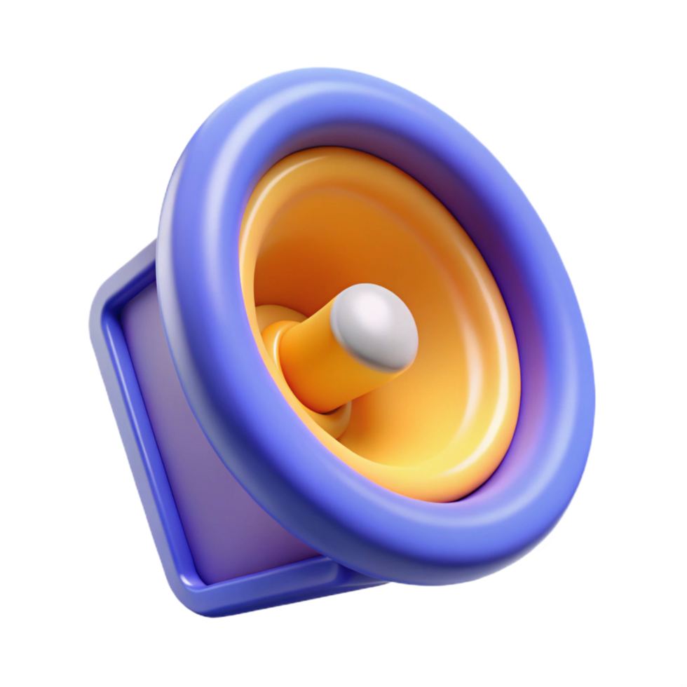hypnotic bold bohemian Speaker pictogram. Flat color, crisp edges, minimal design with Scalable Design. 8K png