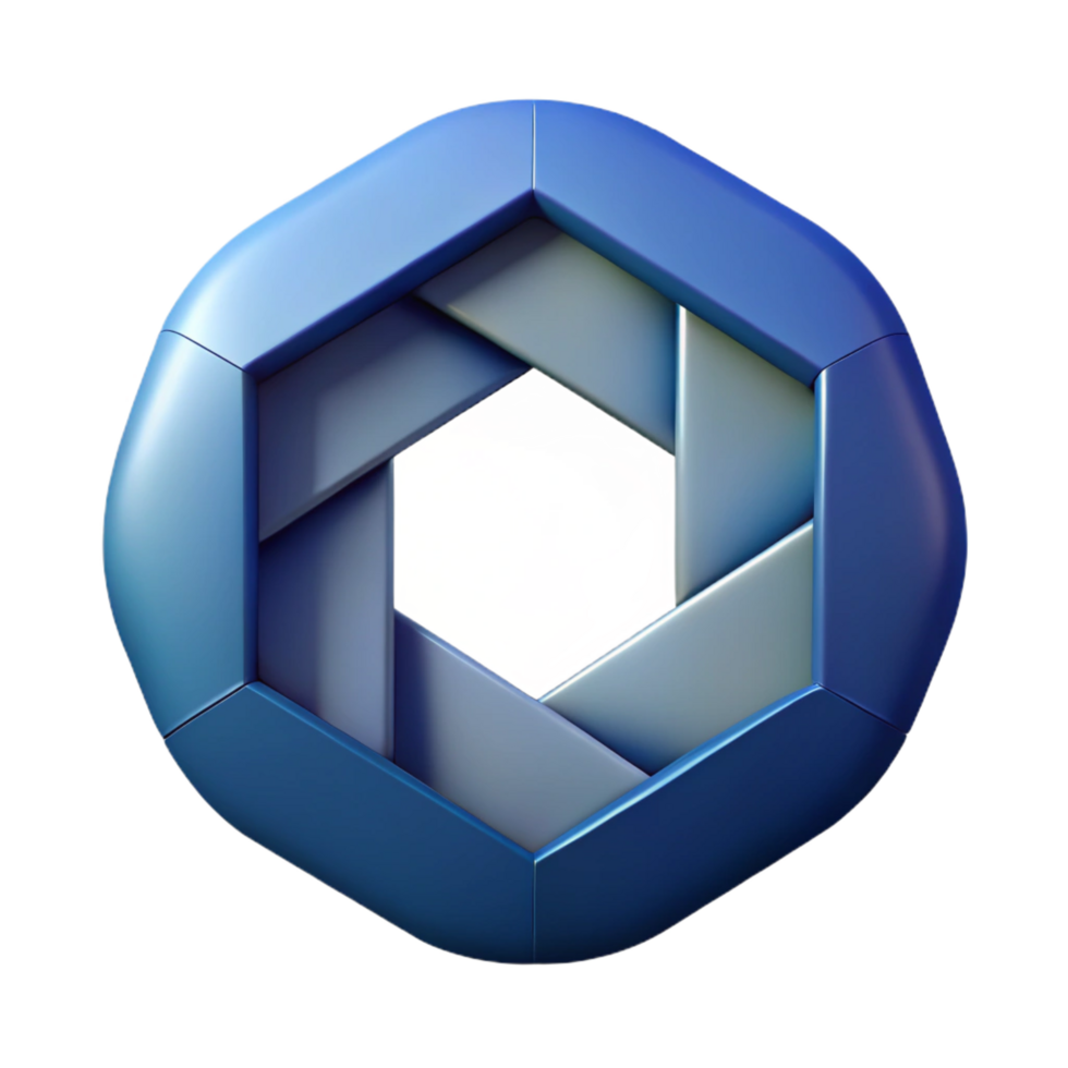 pristine modern Geometric cube. Clean lines, flat color. Symmetrical design with Scalable Design. refined png