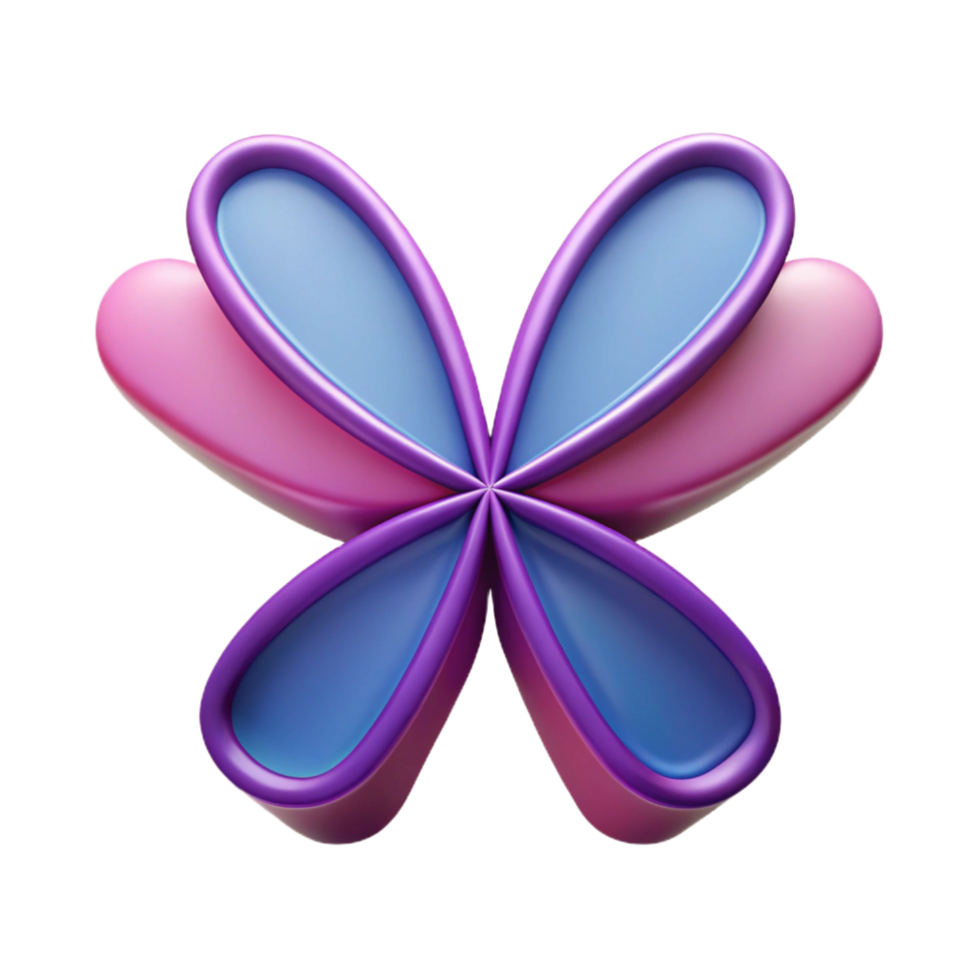 alluring artistic Symmetrical, abstract logo resembling a butterfly. Single-weight stroke, flat color with Scalable Design. gallery standard png