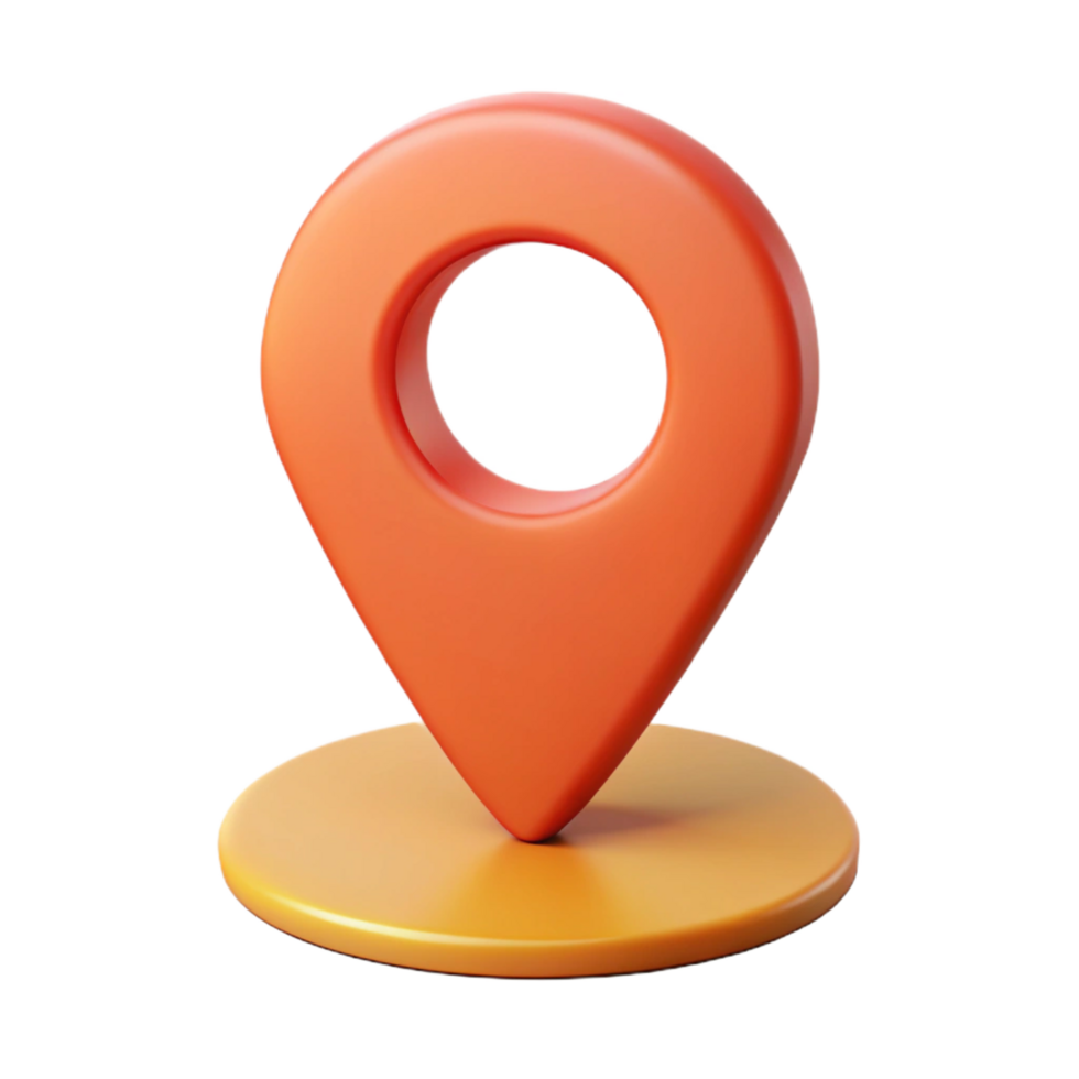 picturesque intense baroque Location pin pictogram. Minimal, flat color, crisp edges with Scalable Design. top-tier png