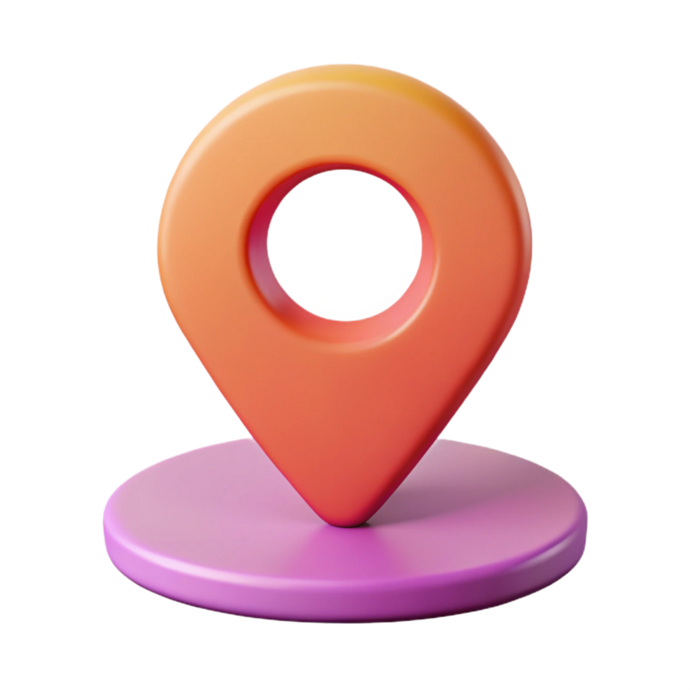sought-after minimalist Location pin pictogram. Minimal, flat color, crisp edges with Scalable Design. high quality png