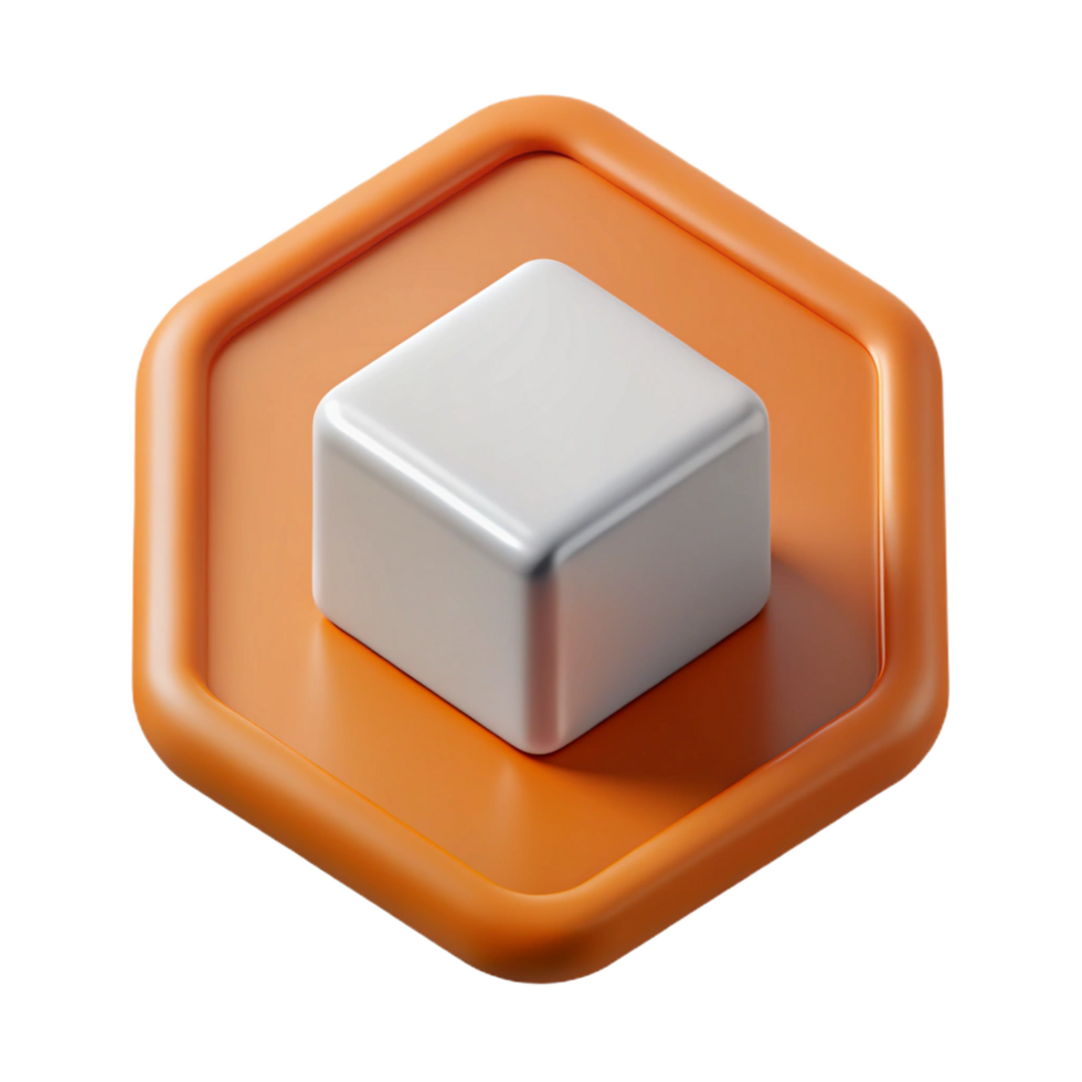 mysterious captivating Sharp-edged, square logo representing a box. Minimal, clean lines with Scalable Design. high quality png