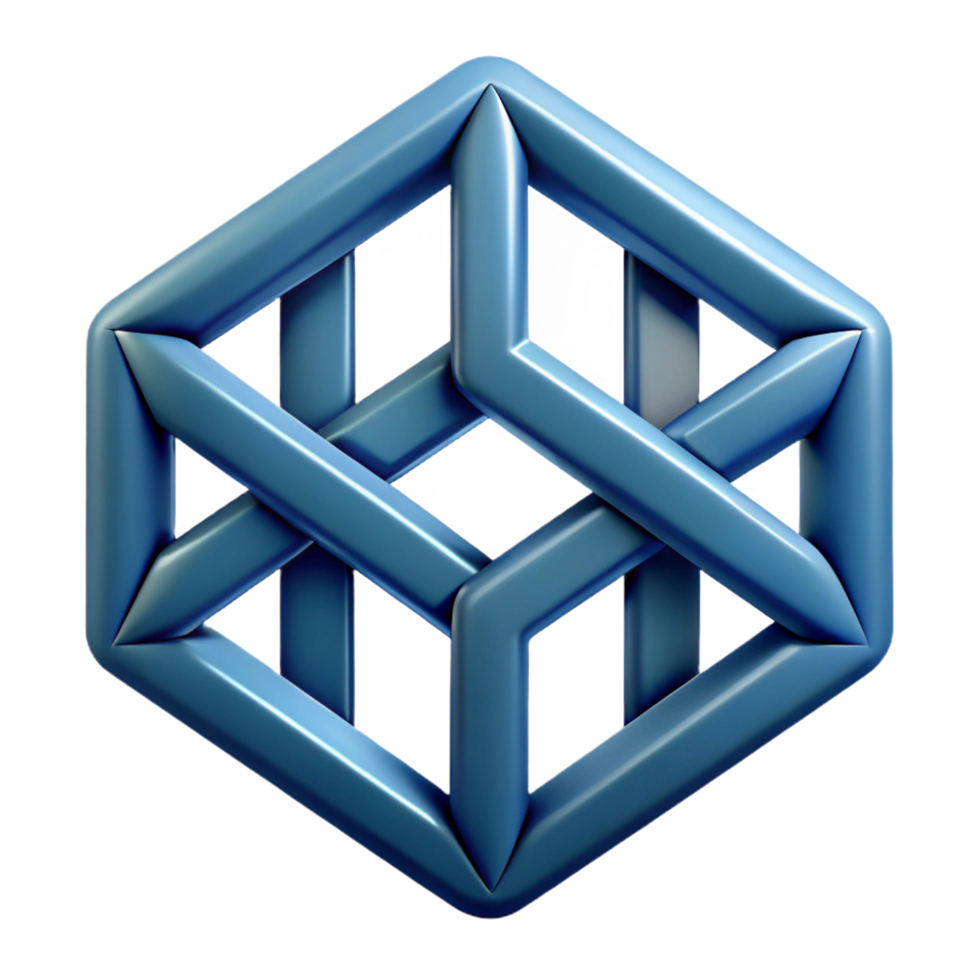 enchanting romantic abstract Geometric logo with intersecting lines. Clean lines, with Scalable Design. crisp png