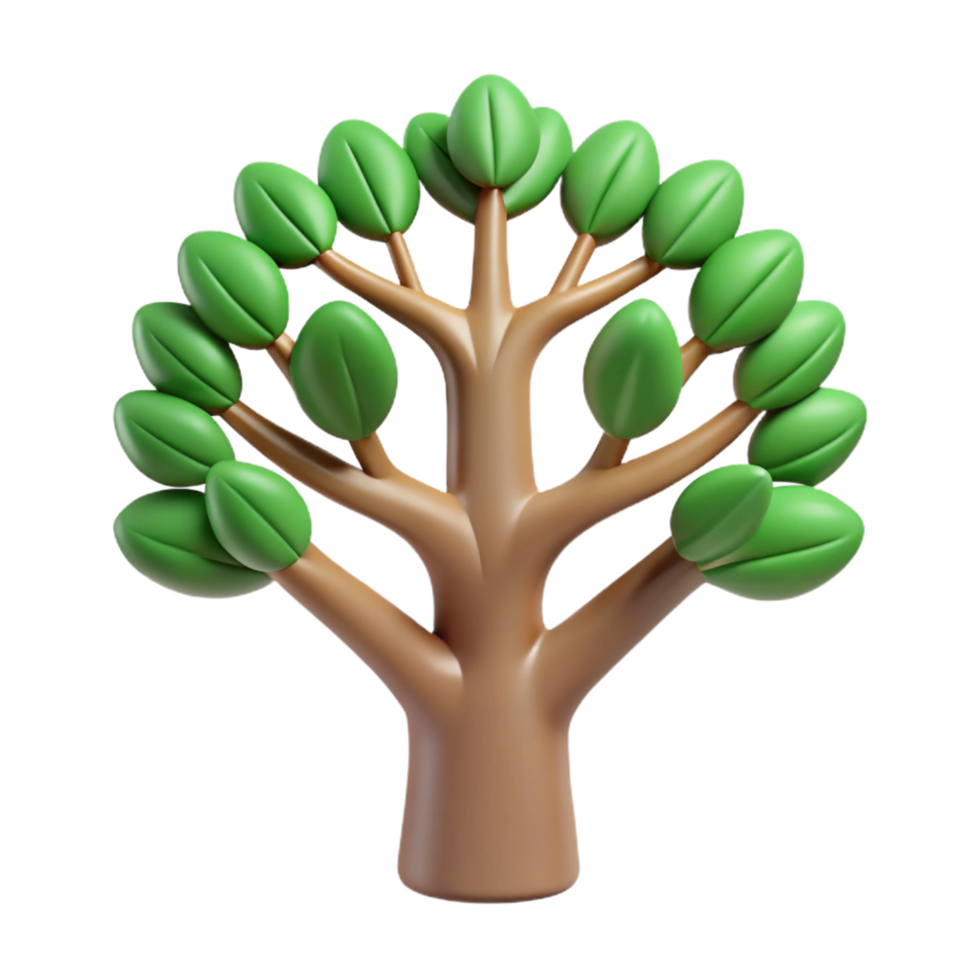 exquisite avant-garde A stylized, symmetrical tree of life with clean lines and flat color with Scalable Design. perfect clarity png