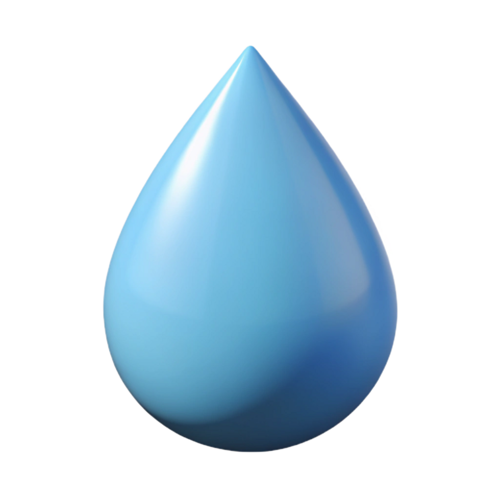 exquisite timeless Minimal, geometric depiction of a droplet. Flat color with Scalable Design. png