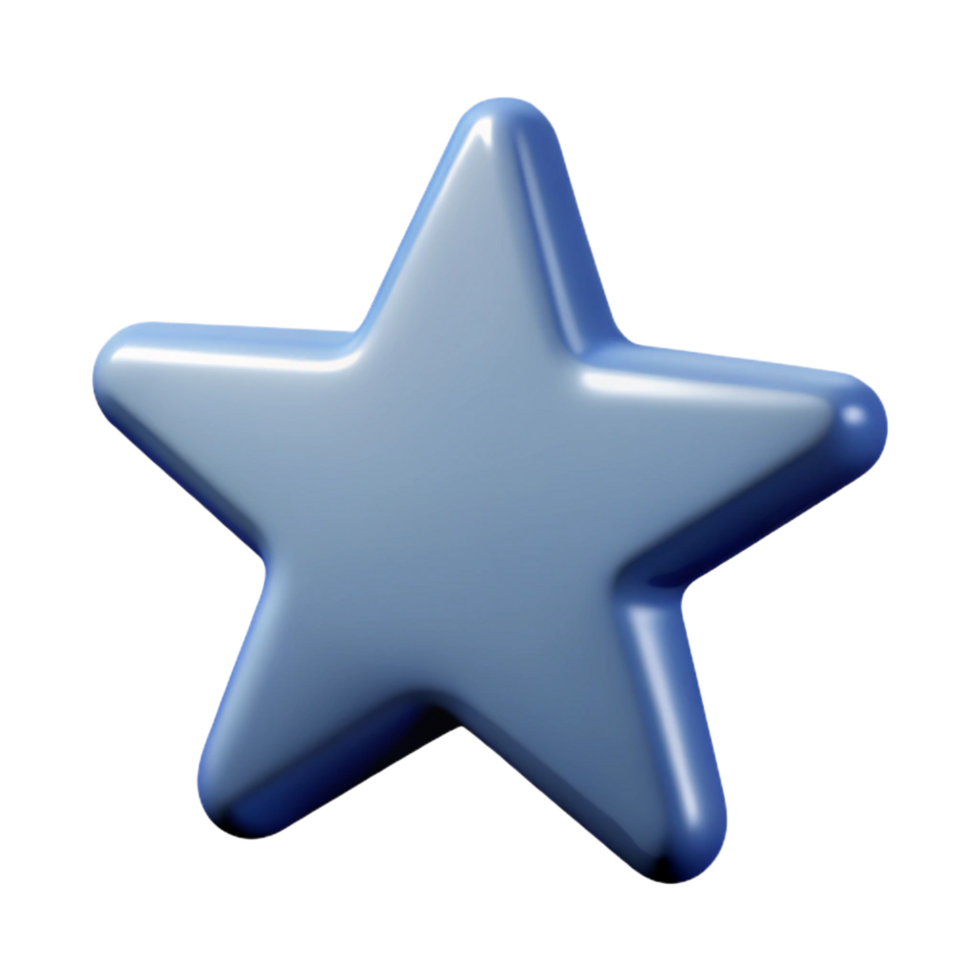 distinctive futuristic Scalable, single-weight stroke outline of a star. Flat color with Scalable Design. studio quality png