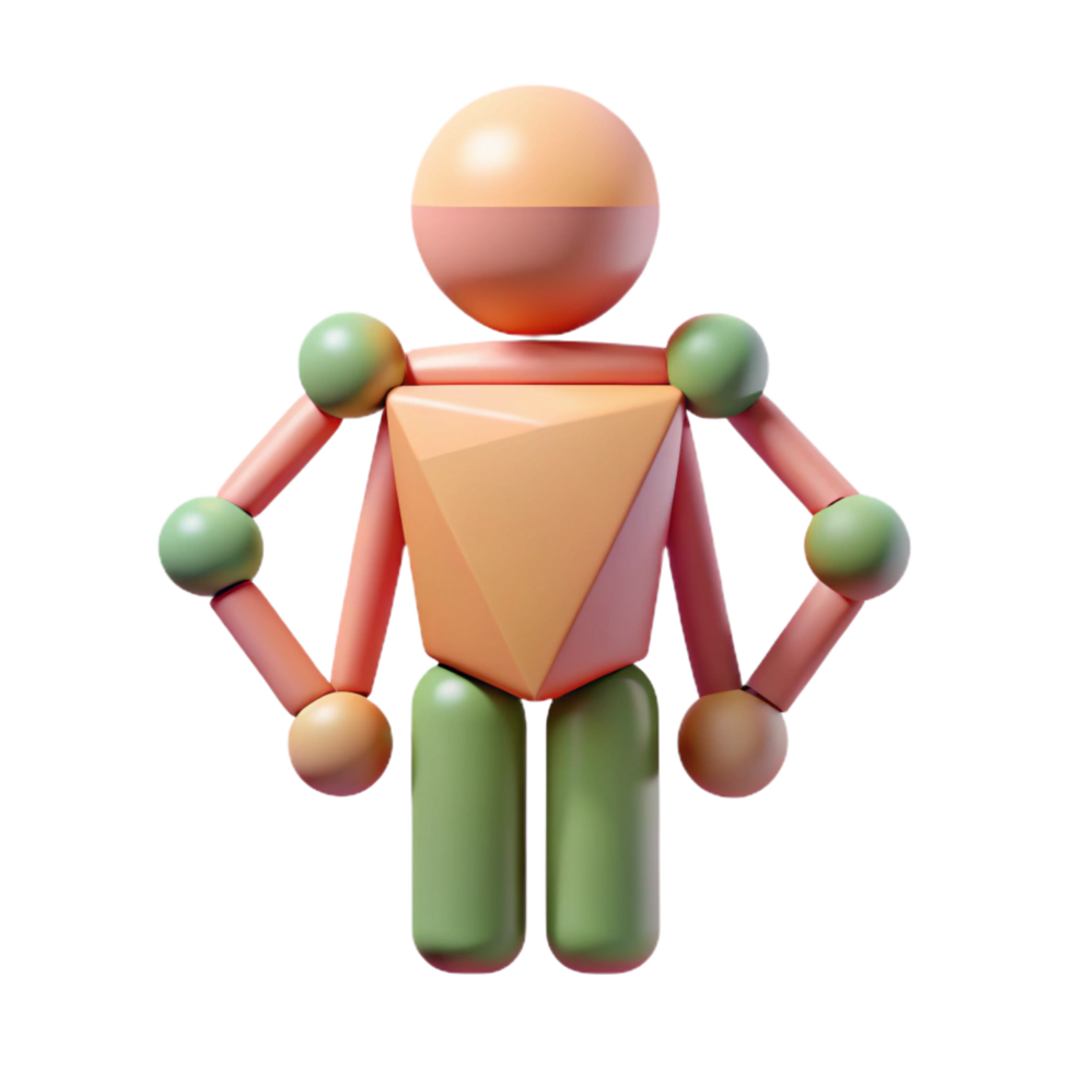 stunning abstract Geometric representation of a human figure. Minimal, flat color. with Scalable Design. handcrafted png