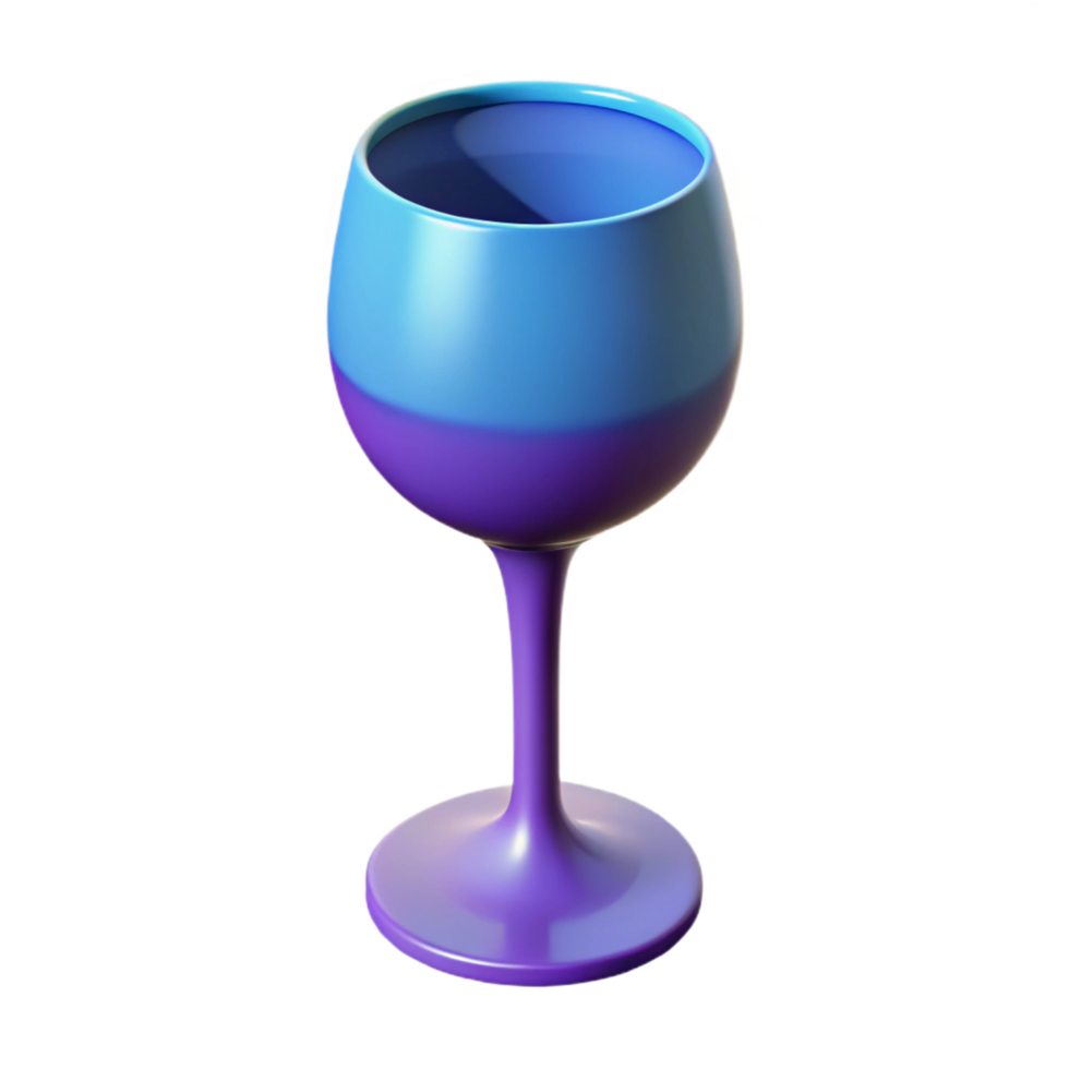 exquisite reflective abstract Scalable wine glass. Crisp edges, flat color with Scalable Design. artisan png