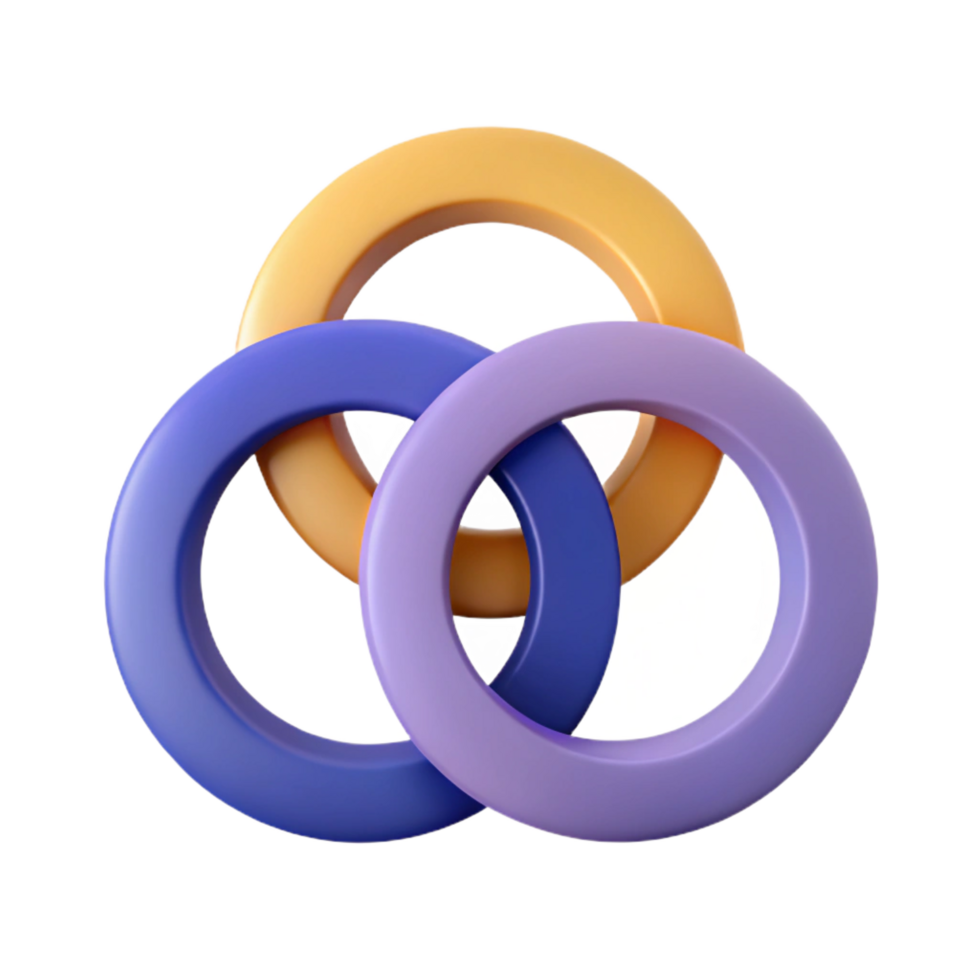energetic serene Symmetrical arrangement of overlapping circles. Single-weight stroke with Scalable Design. ultra HD png