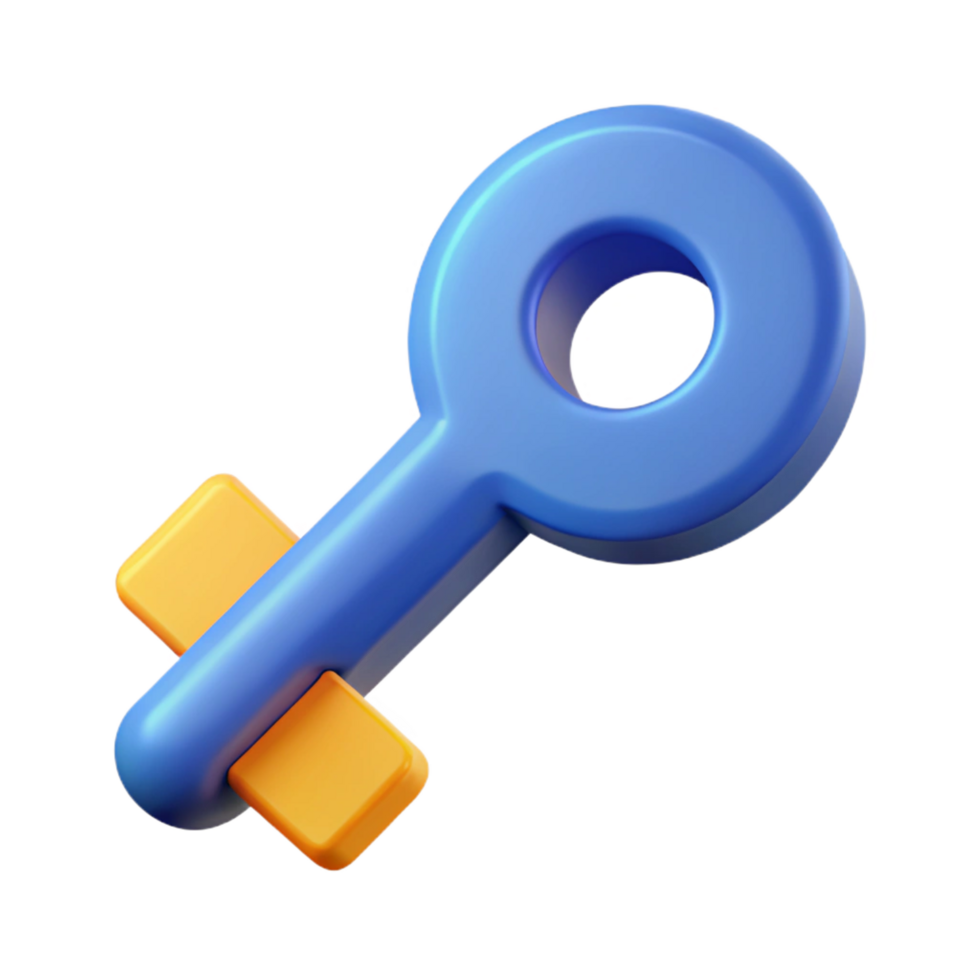 playful spectacular Abstract key icon. Clean lines, single-weight stroke, flat color with Scalable Design. premium png