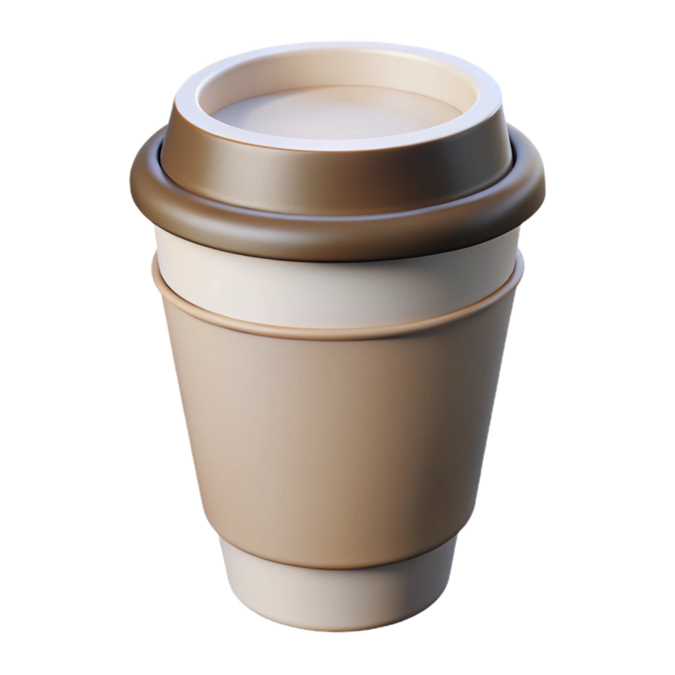 striking melancholic organic Scalable outline of a coffee cup. Crisp edges, clean lines, minimal design with Scalable Design. 4K png