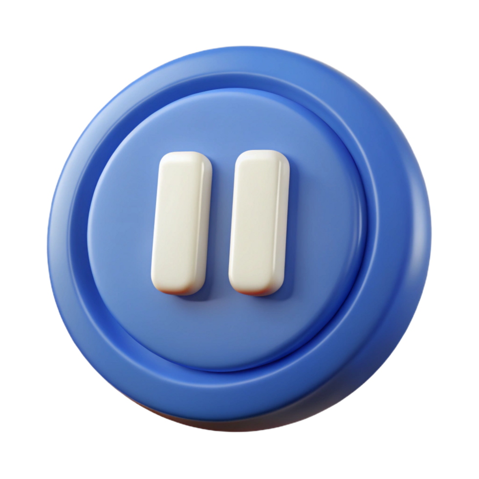 serene inspired A scalable pause button icon. Symmetrical, geometric, single-weight stroke with Scalable Design. png