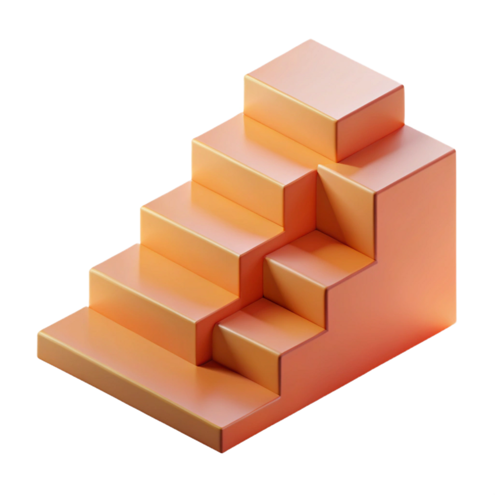 pristine gothic Abstract composition of rectangles forming a staircase. Crisp edges, minimal with Scalable Design. high resolution png