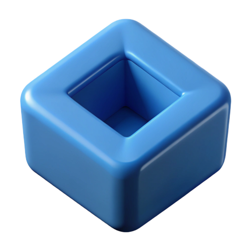exemplary geometric Rotating cube with truncated corners. Clean lines, with Scalable Design. masterfully captured png