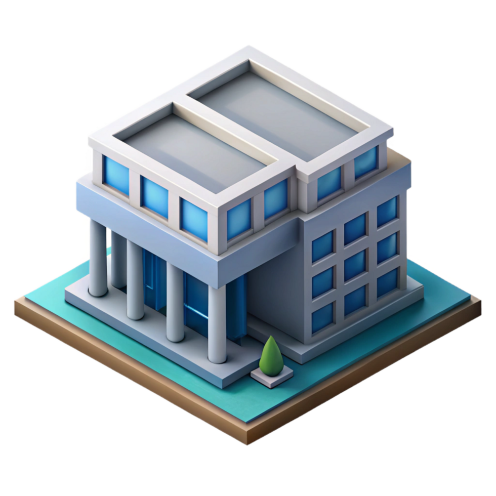 extraordinary gothic Isometric projection of a building. Crisp edges, geometric with Scalable Design. luxury png