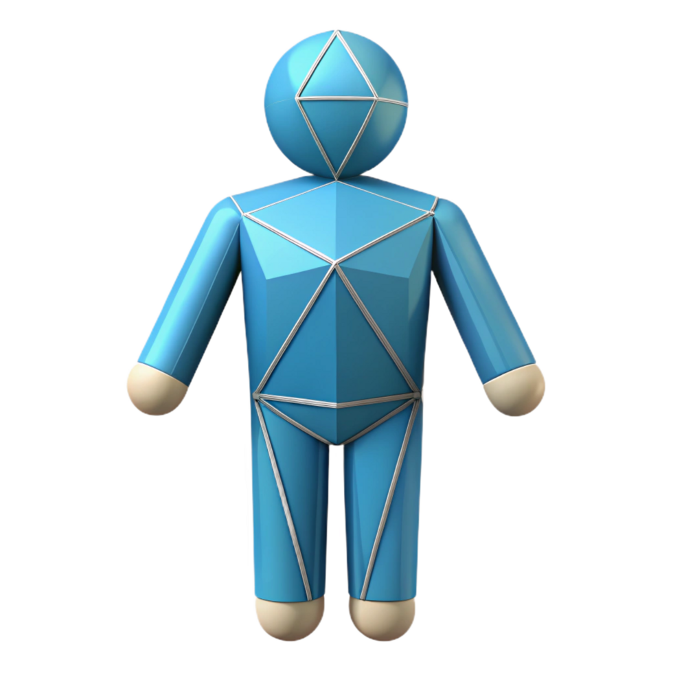 rare elegant Geometric representation of a human figure. Minimal, clean lines with Scalable Design. sharp png