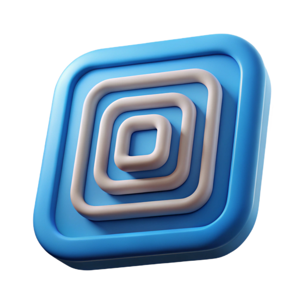 magnificent playful elegant Series of concentric squares with rounded corners. Single-weight stroke, minimal with Scalable Design. impeccable png