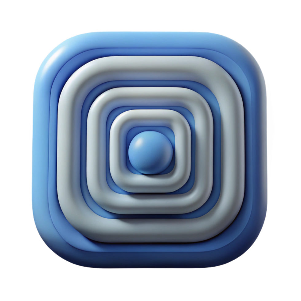 radiant distinguished Series of concentric squares with rounded corners. Single-weight stroke, minimal with Scalable Design. png