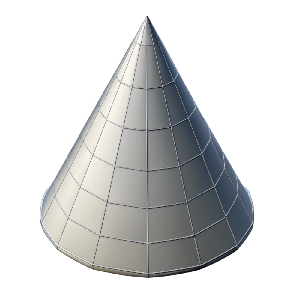 dramatic inspired Geometric outline of a cone. Clean lines, scalable, flat color with Scalable Design. png